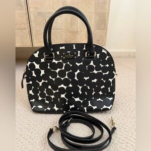 Kate Spade Black and White Polka Dot Satchel